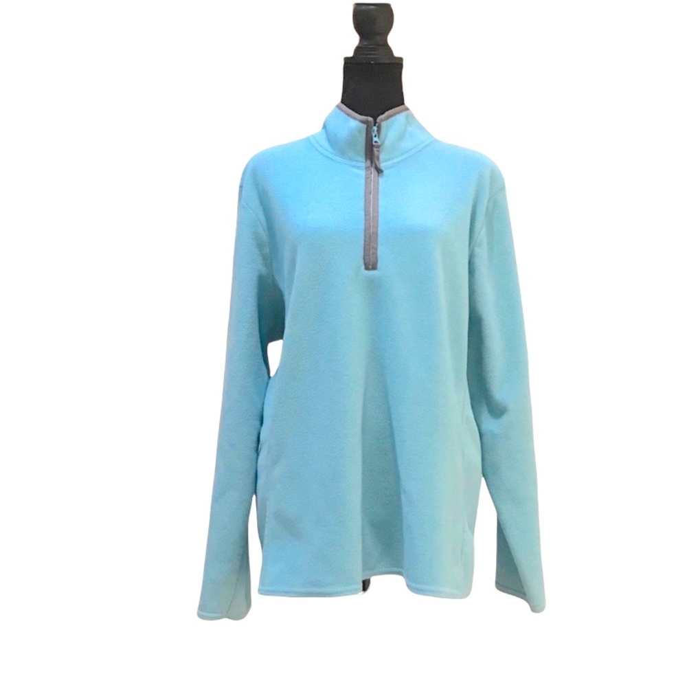 Old Navy light blue fleece quarter zip